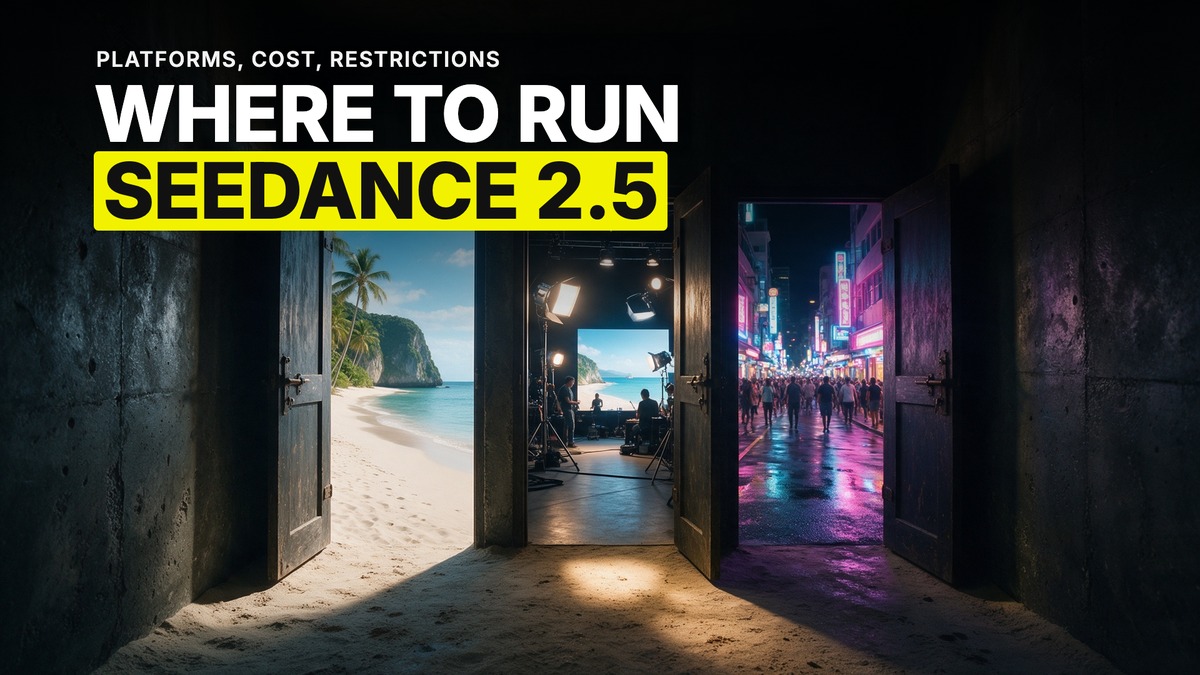 Where to Run Seedance 2.5: Platforms, Cost and Content Restrictions (2026)