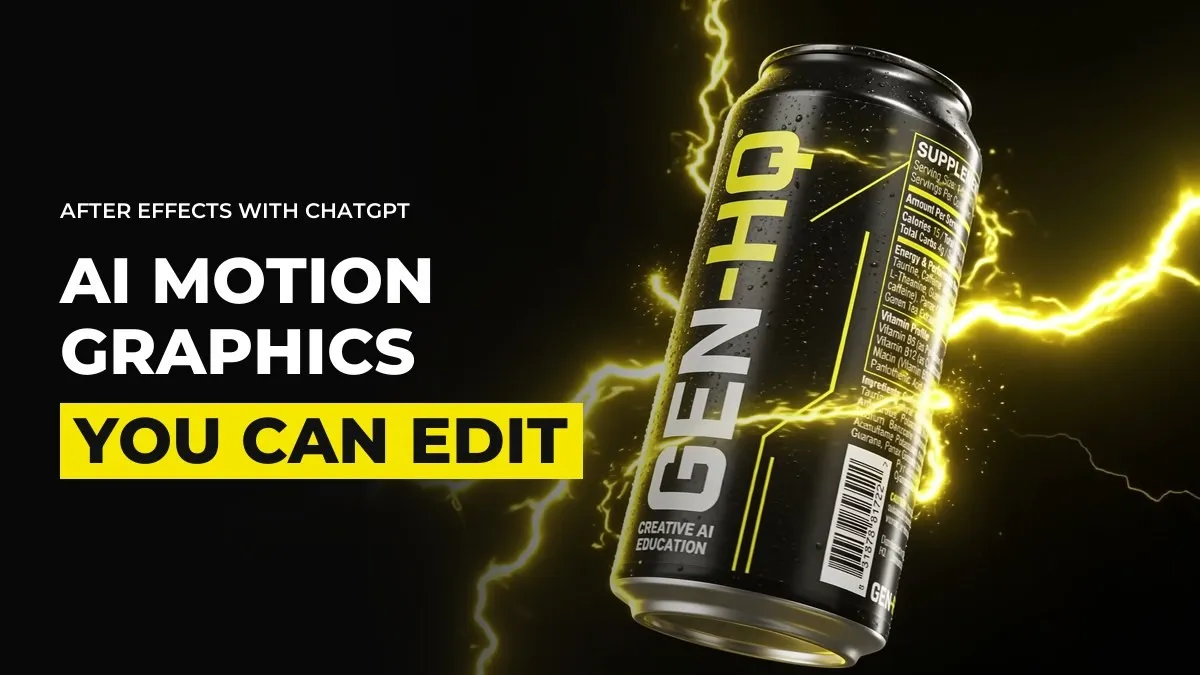 How to Make Motion Graphics in After Effects With ChatGPT