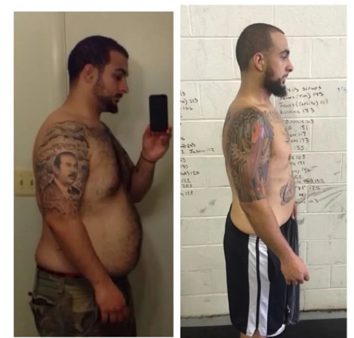 a man doing a push up on a red rope