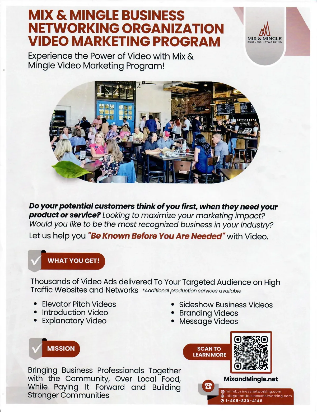 Video Marketing Flyer