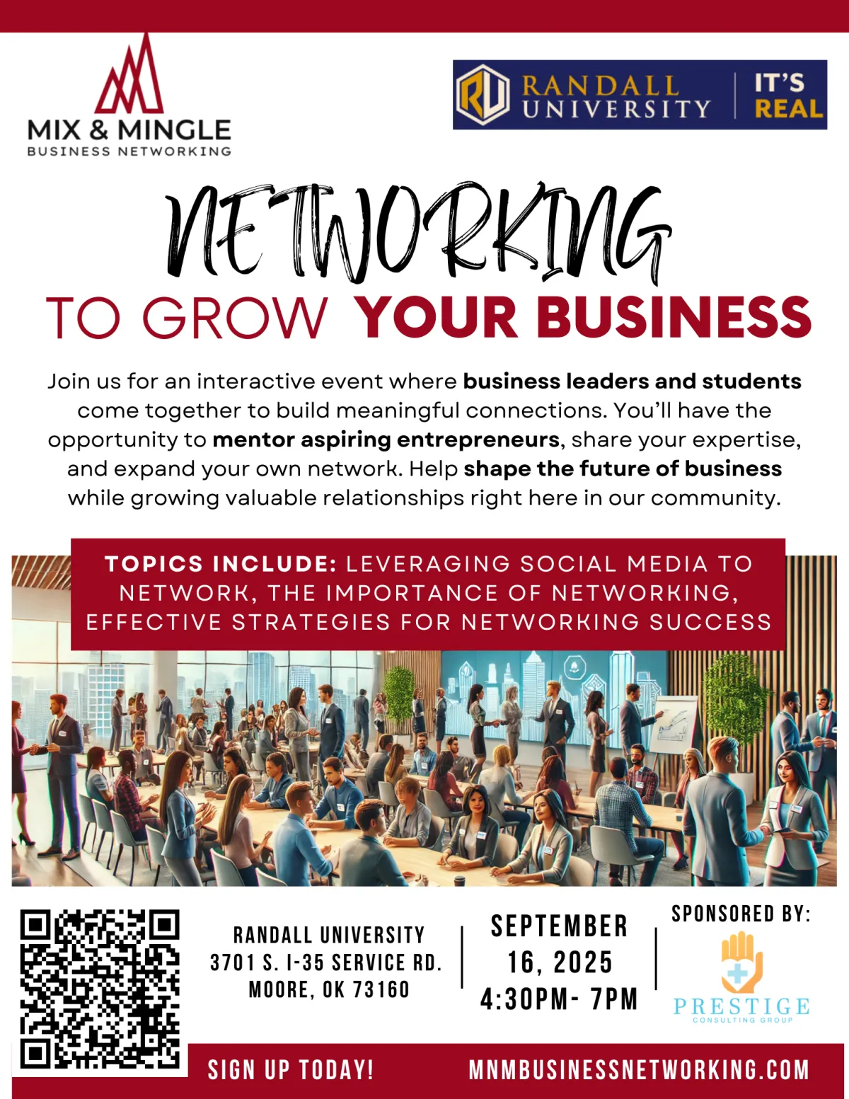 Networking to Grow Your Business Flyer