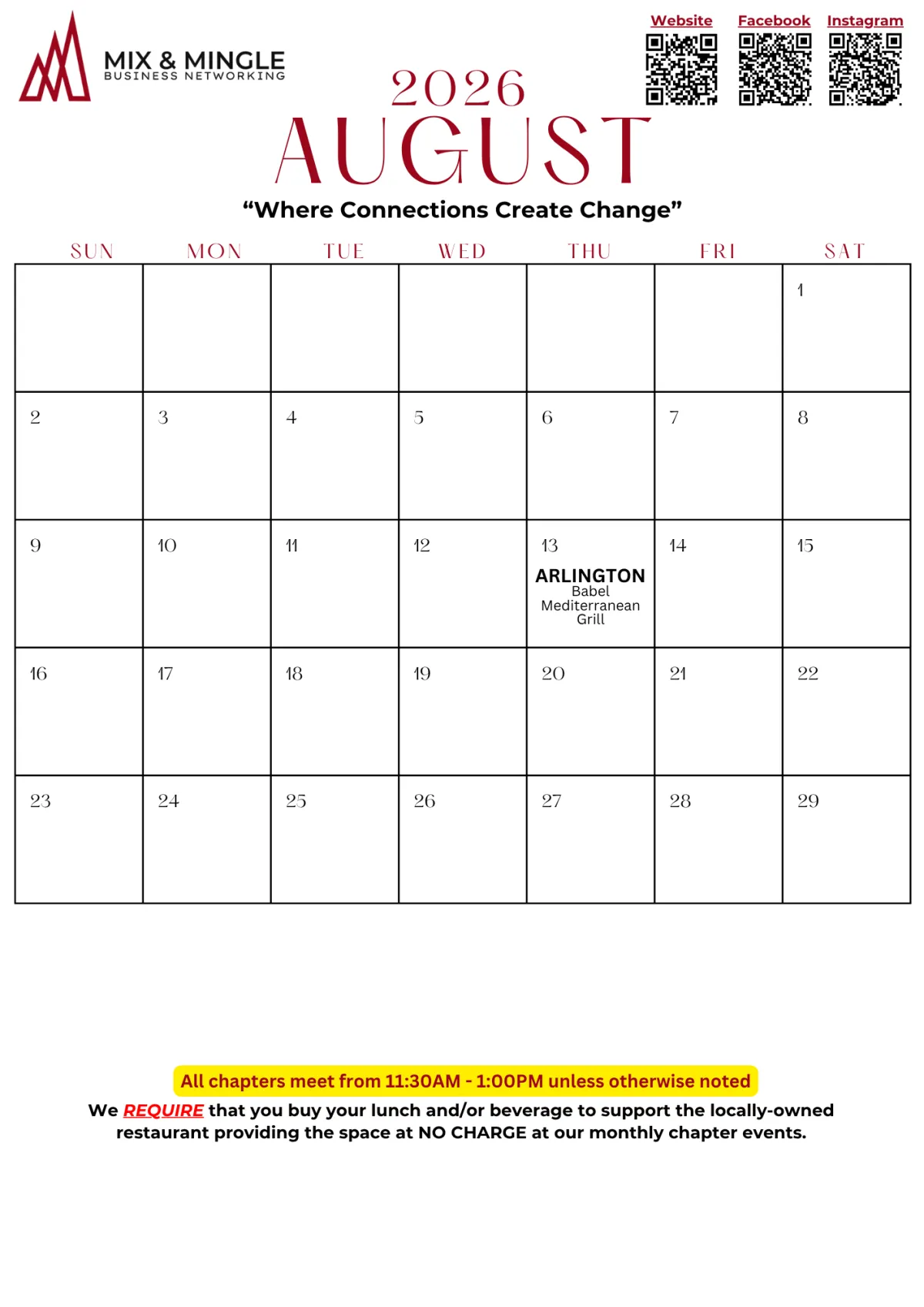 Current Calendar
