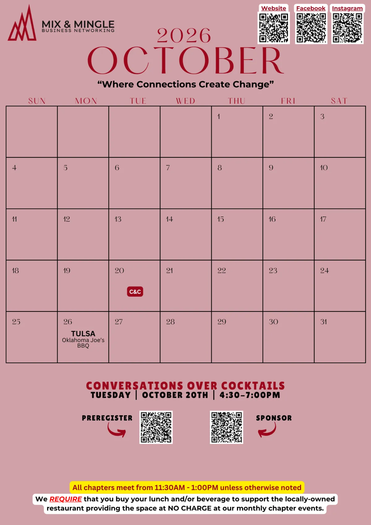 Upcoming Calendar