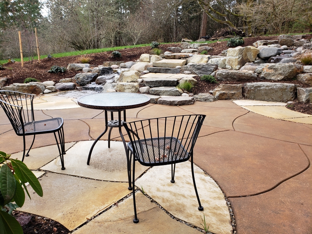 Corvallis Concrete builds and installs Patio