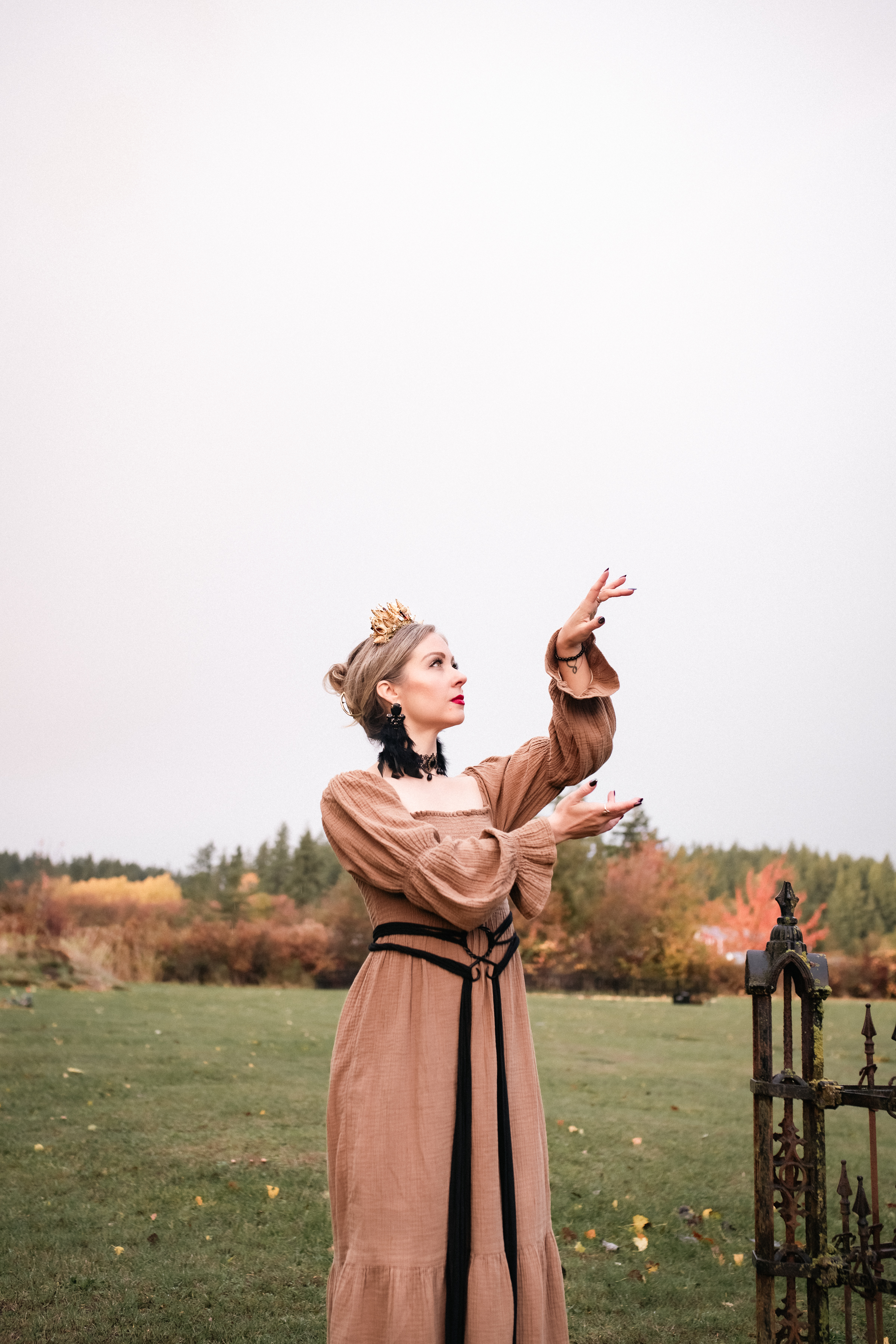 woman happy living her life purpose spiritually