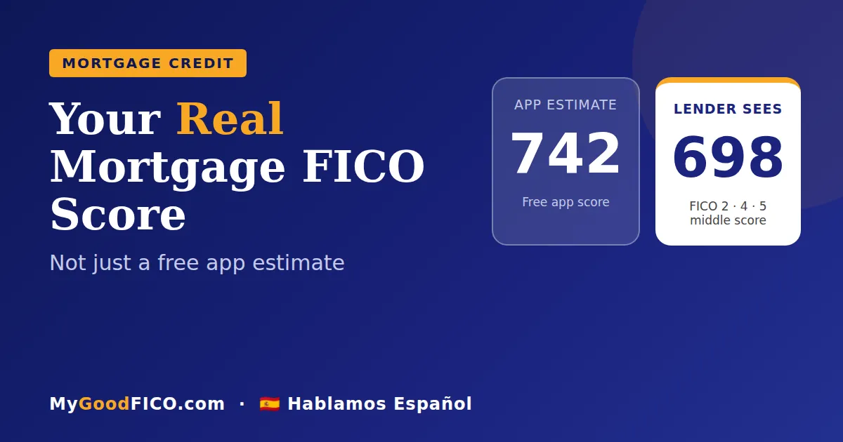 How to Check Your Real Mortgage-Grade FICO Score (Not Just a Free App Estimate)