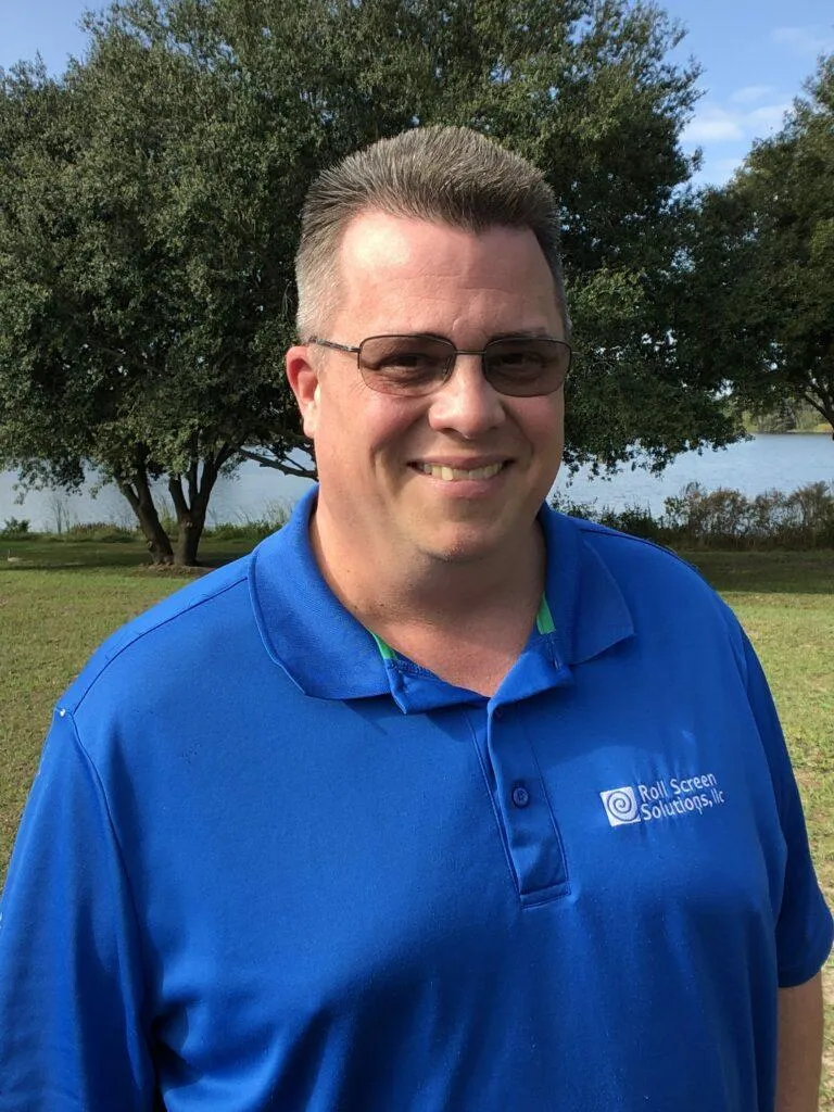 Ray Schalk, owner of Roll Screen Solutions