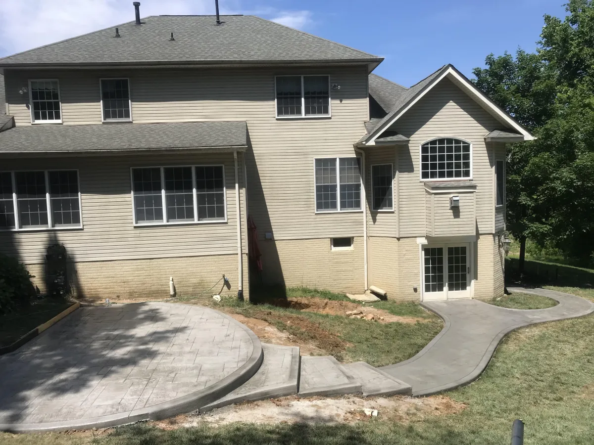 construction of a waterfont concrete stairwell project in maryland