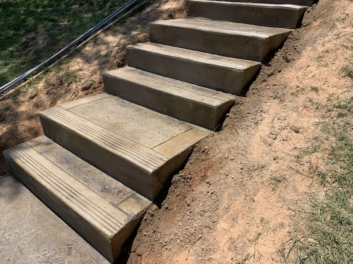construction of a waterfont concrete stairwell project in maryland