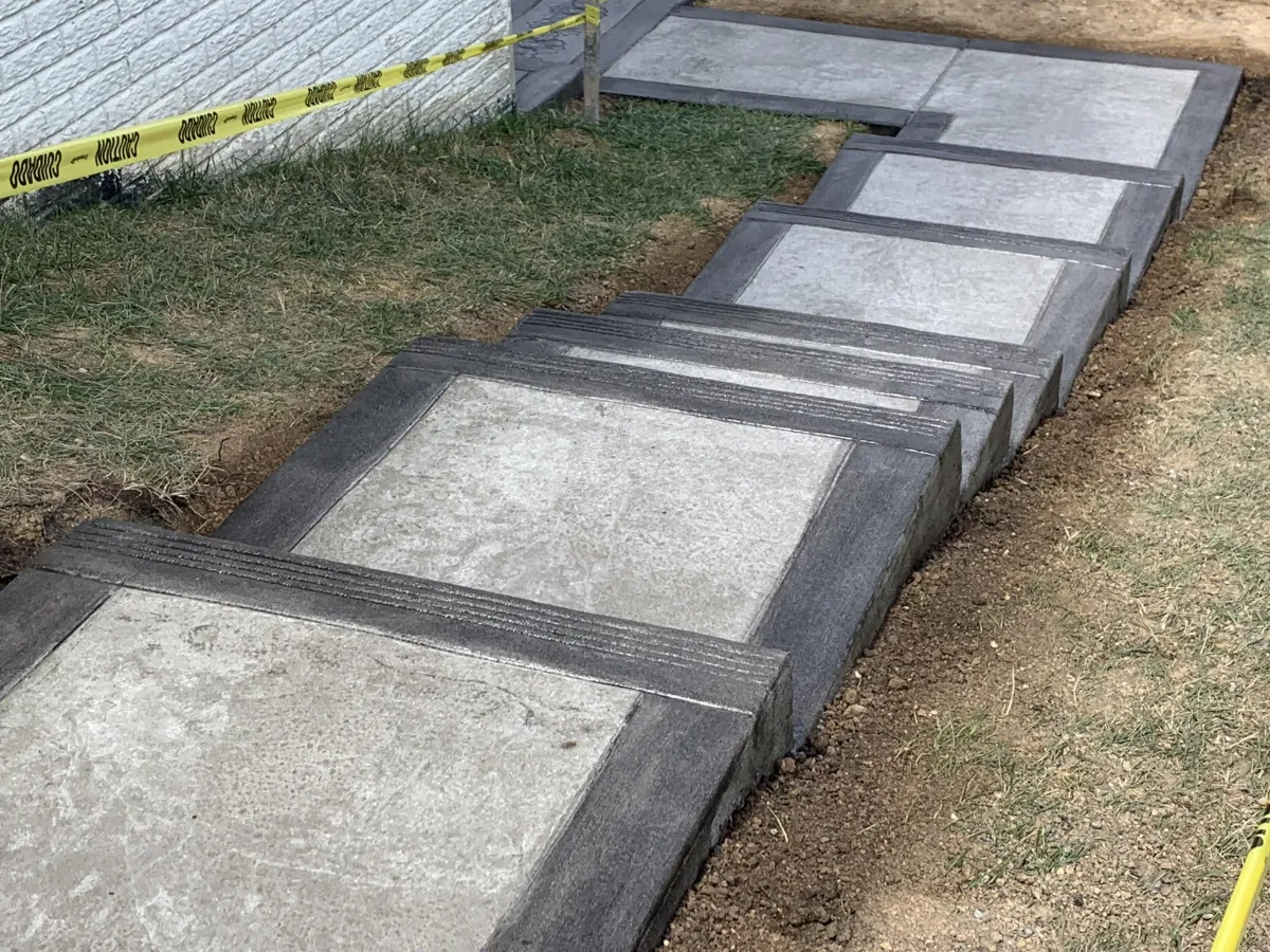 stamped concrete by steve smith waterfont concrete stairwell project