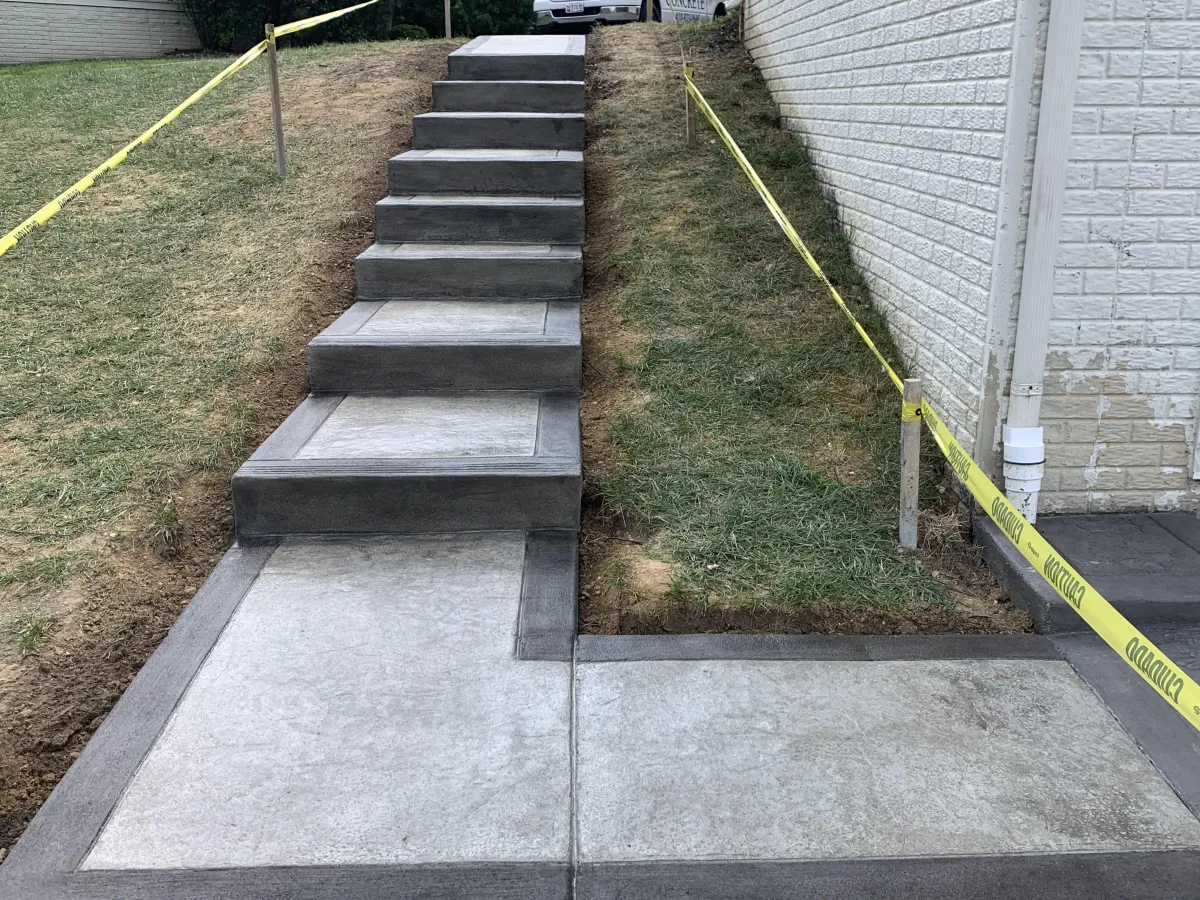 construction of a waterfont concrete stairwell project in maryland
