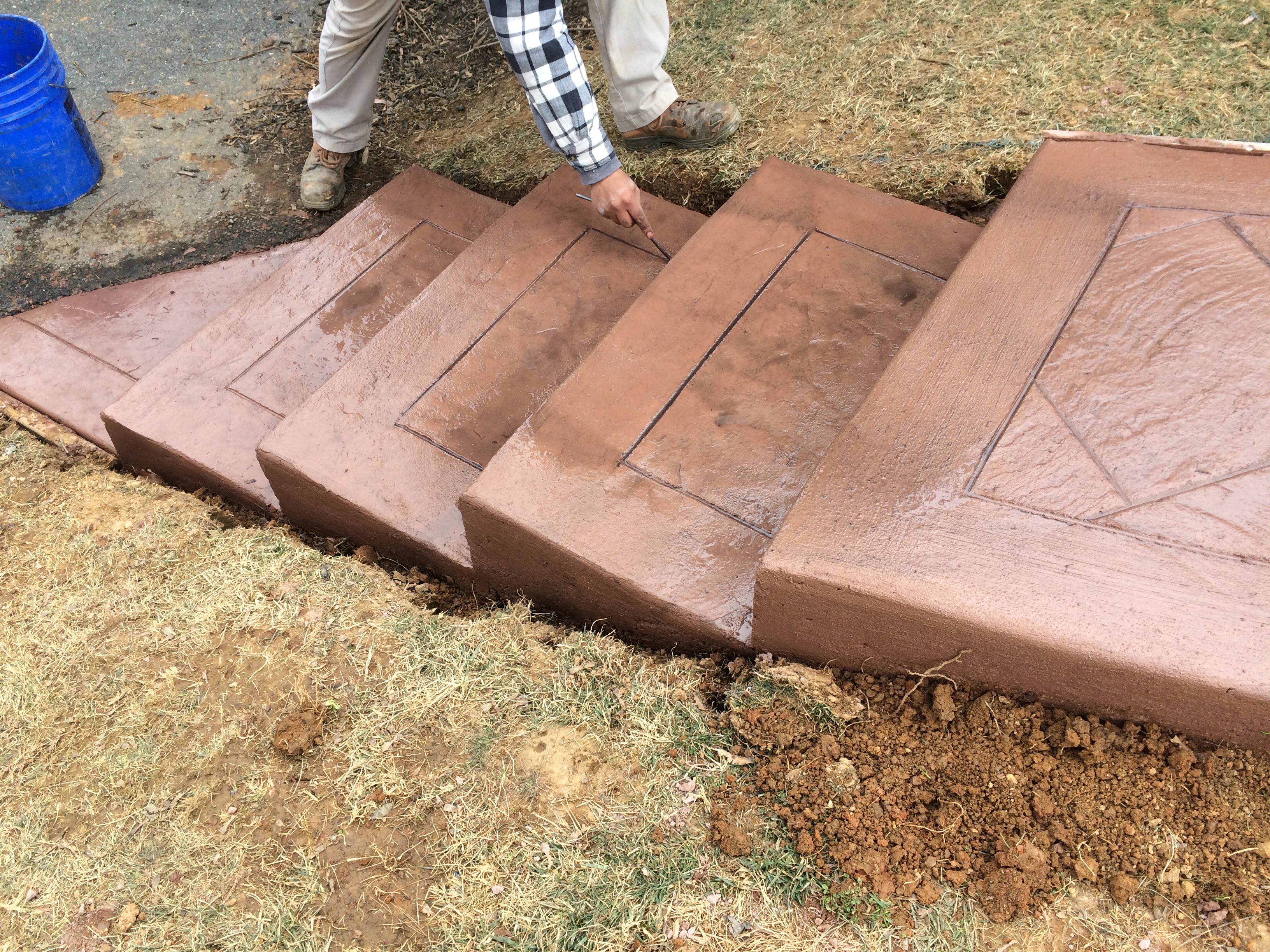 construction of a waterfont concrete stairwell project in maryland