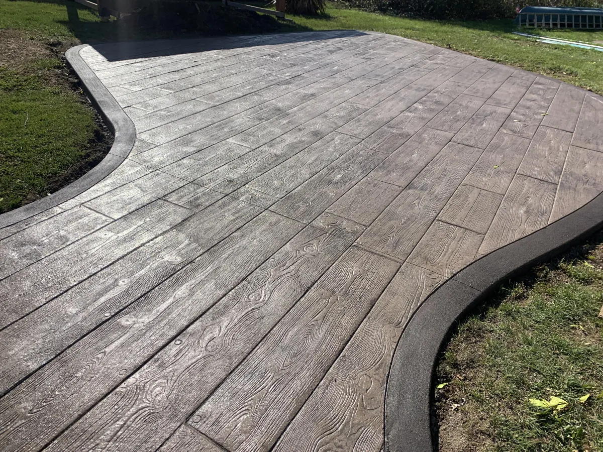 stamped concrete by steve smith waterfont concrete stairwell project