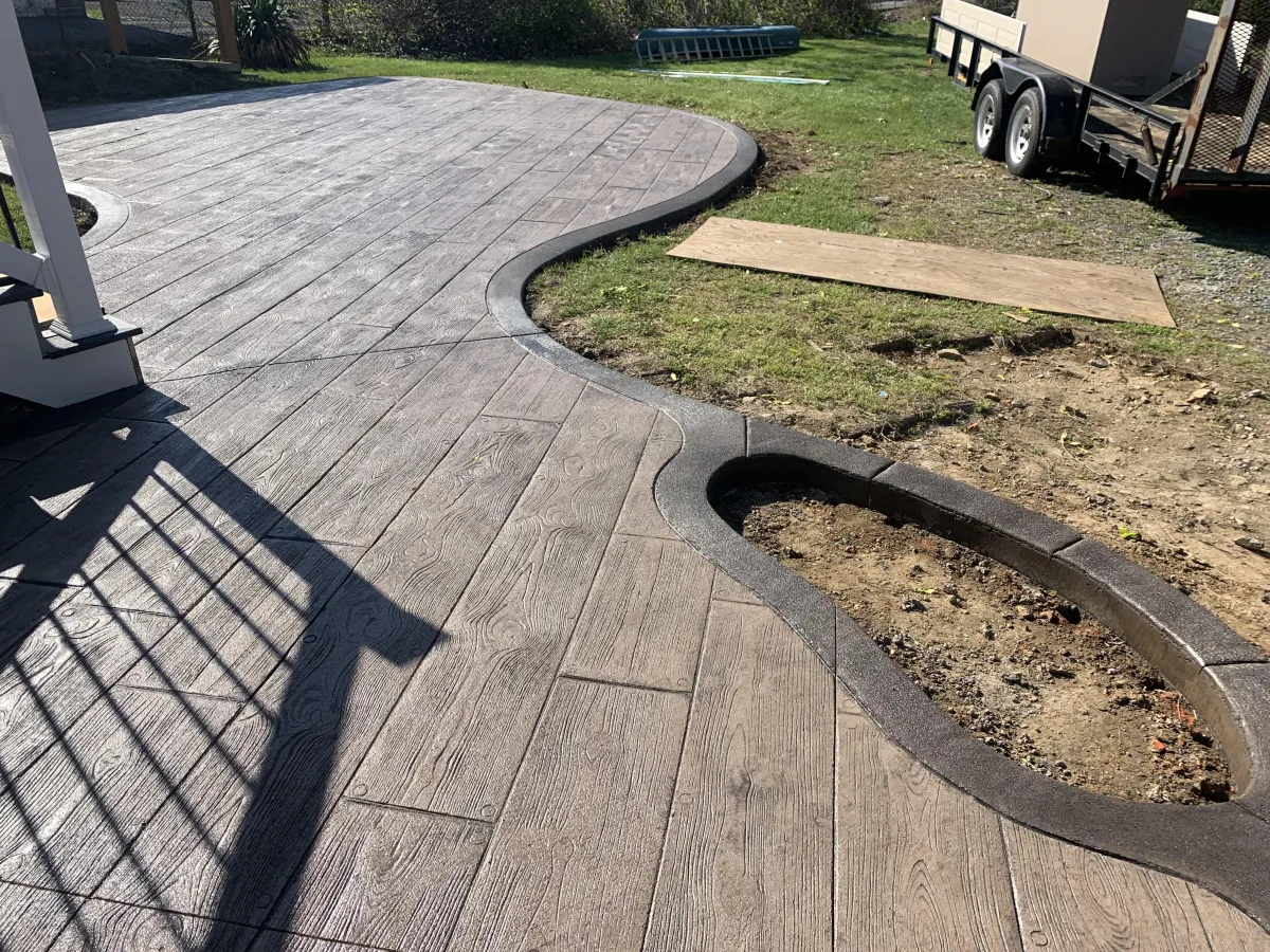 stamped concrete by steve smith waterfont concrete stairwell project