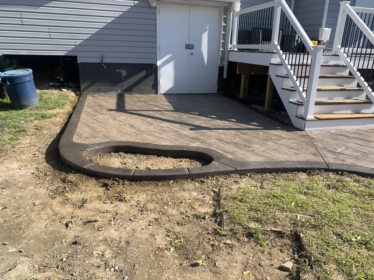 construction of a waterfont concrete stairwell project in maryland