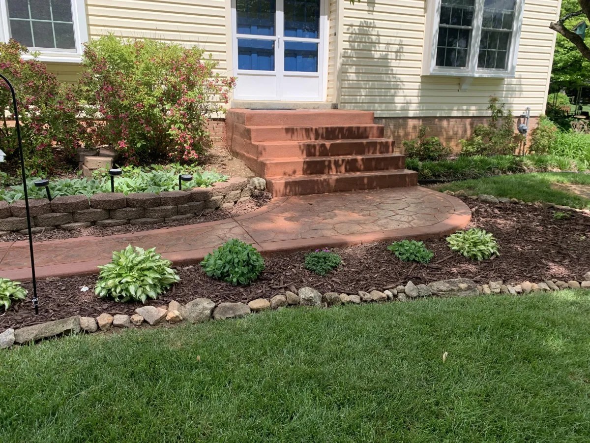 stamped concrete by steve smith waterfont concrete stairwell project