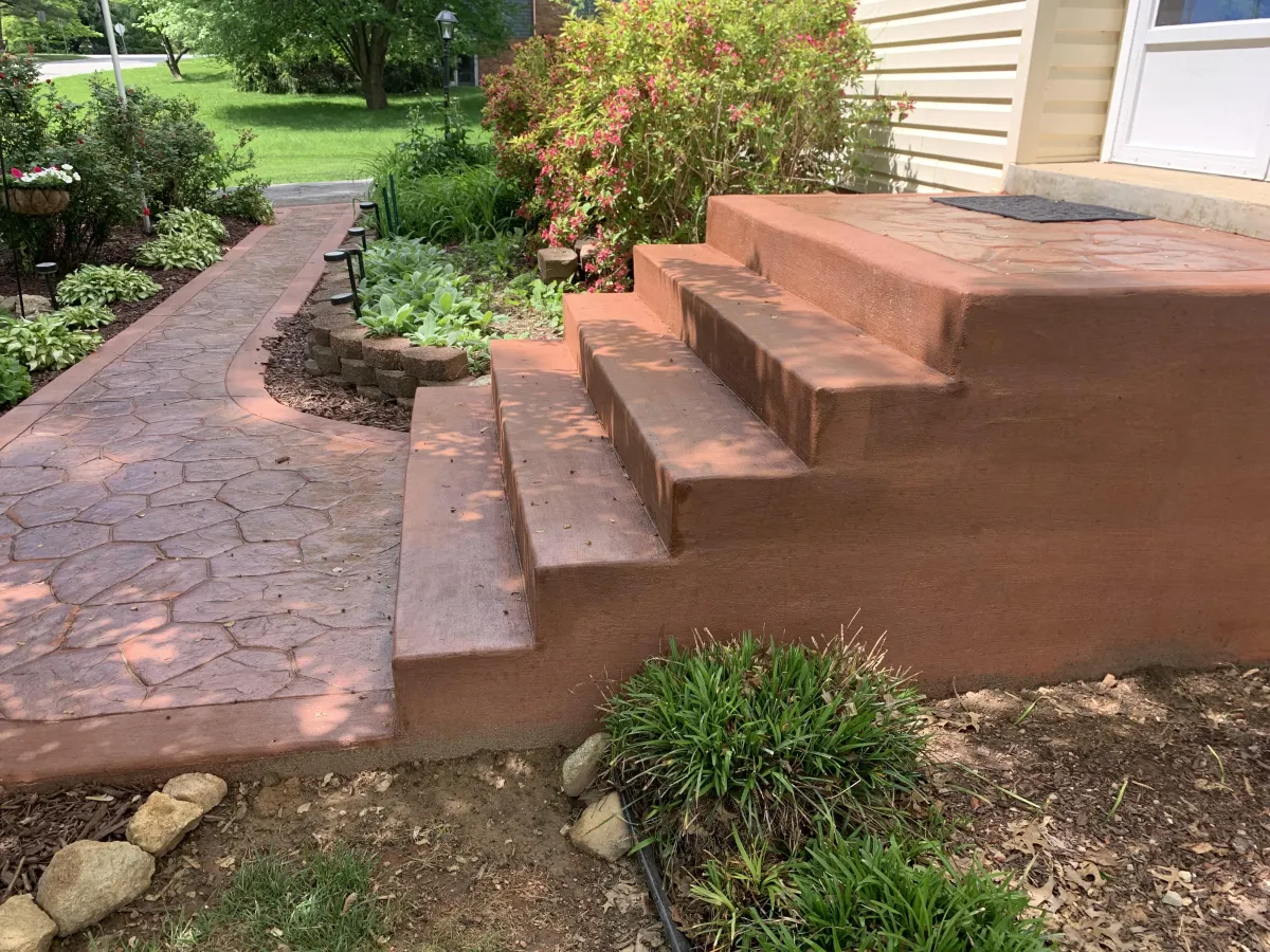 construction of a waterfont concrete stairwell project in maryland