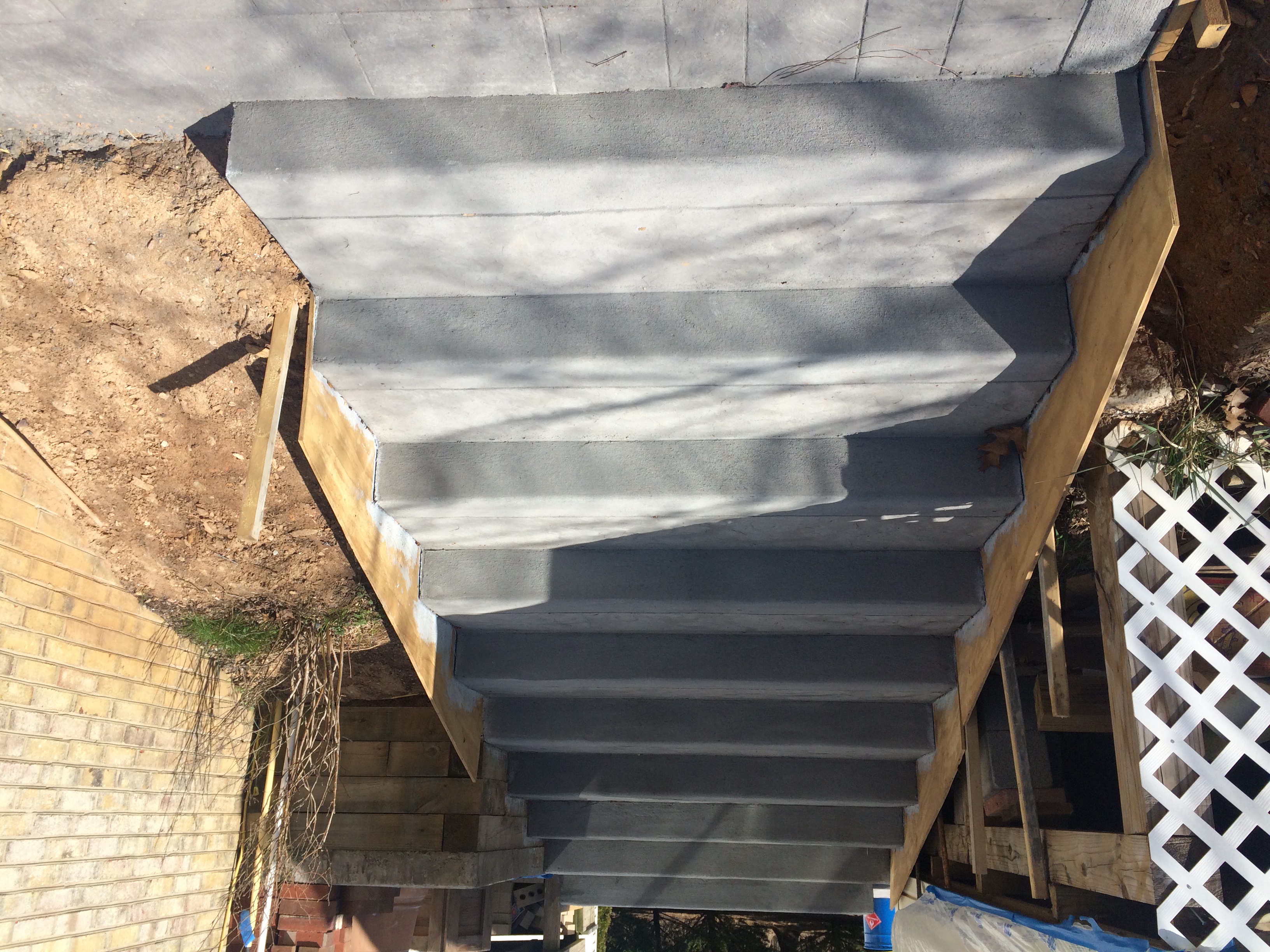 stamped concrete by steve smith waterfont concrete stairwell project