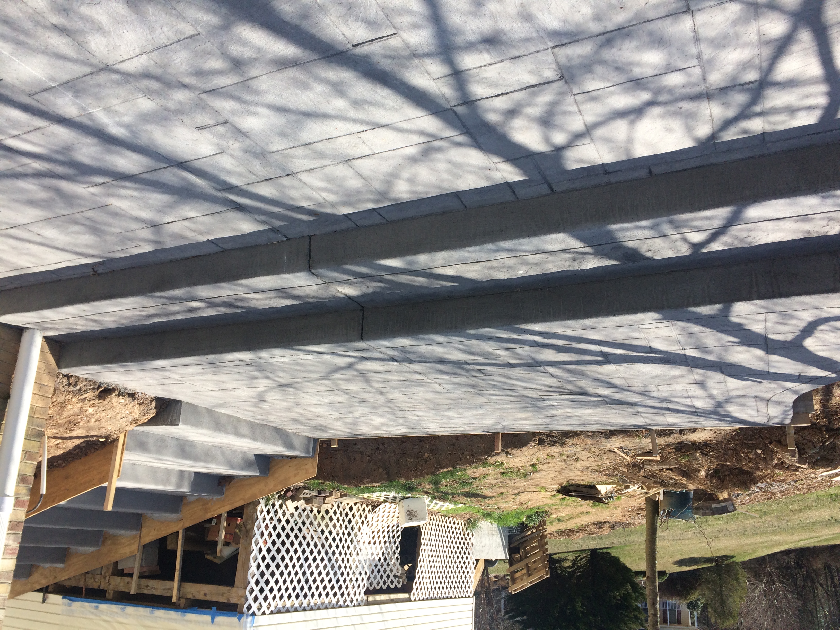 stamped concrete by steve smith waterfont concrete stairwell project