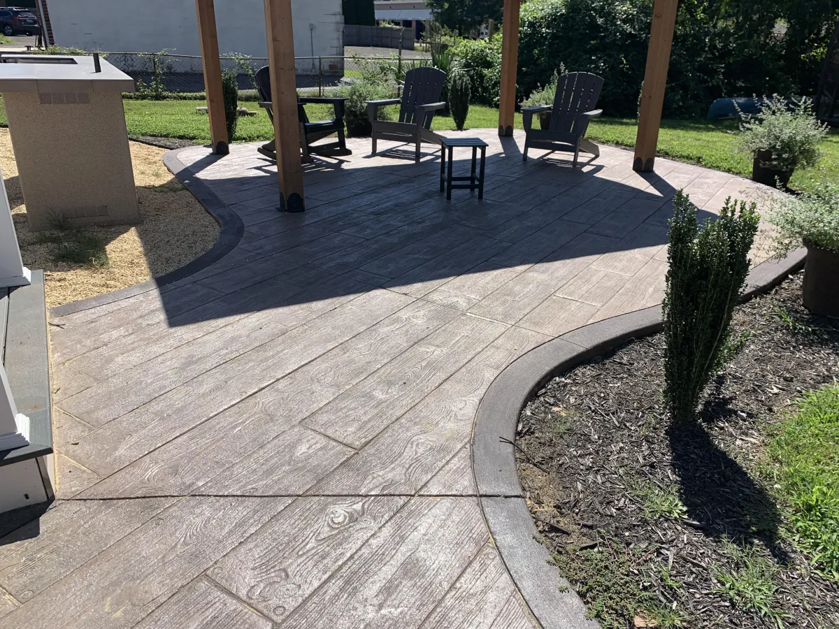 stamped concrete by steve smith waterfont concrete stairwell project