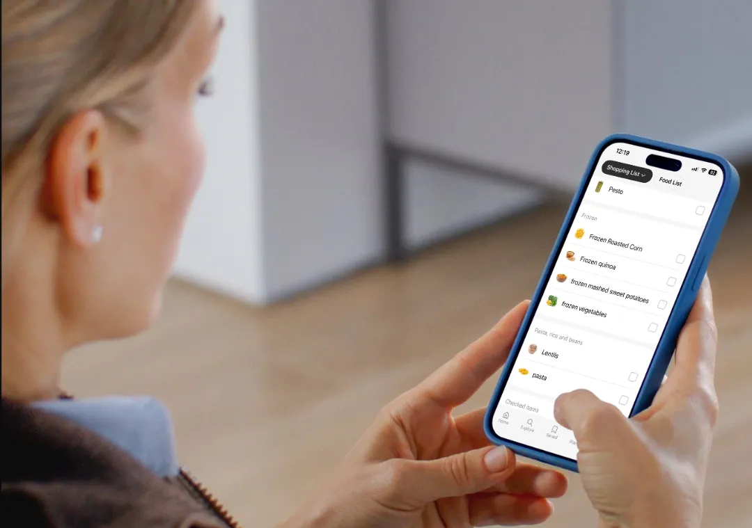 grocery app automatically building shopping list for easy dinners