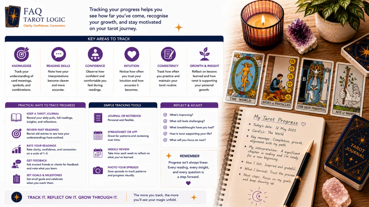 How Can You Track Your Progress as a Tarot Reader?