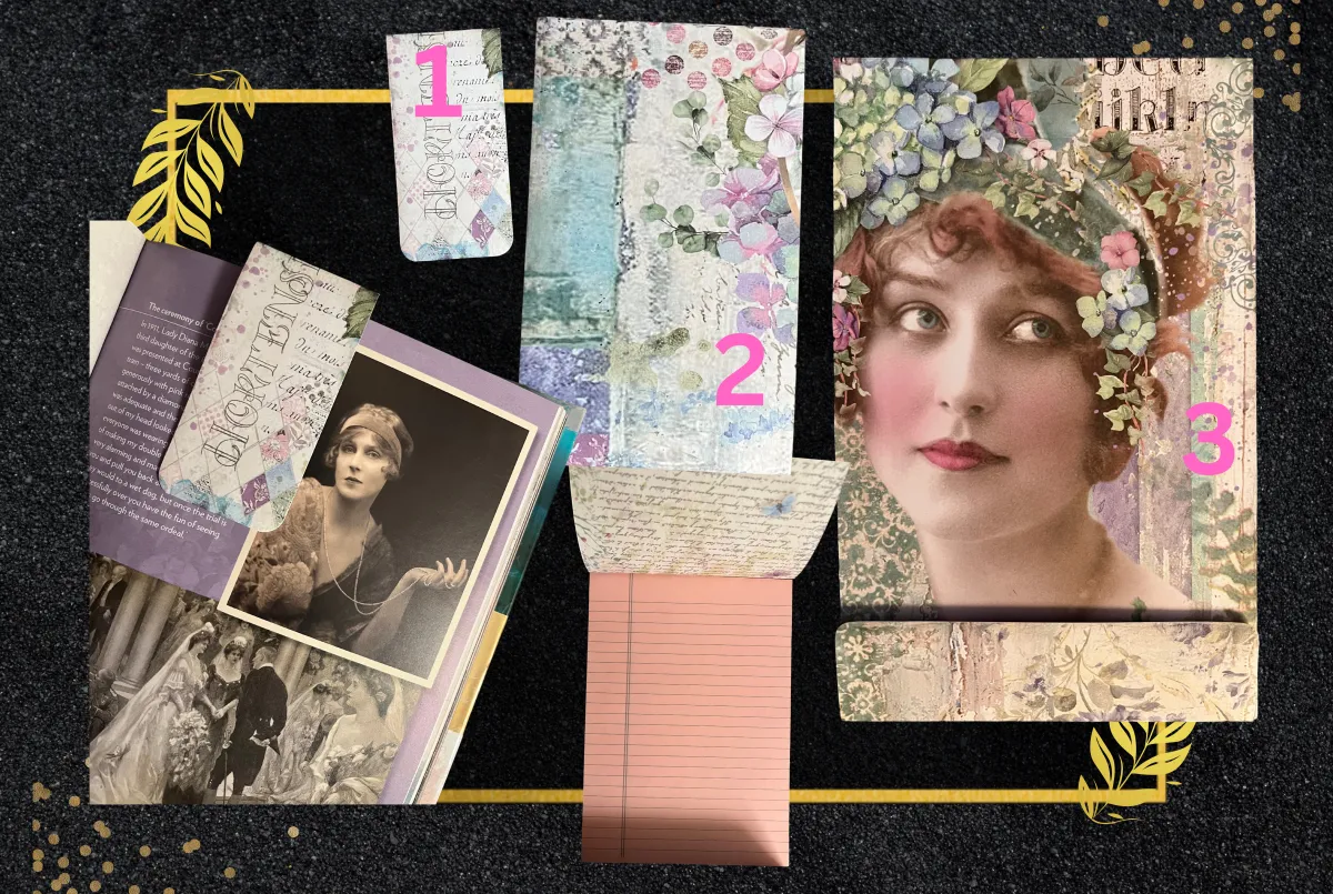 Threesome of two notebooks and a bookmark