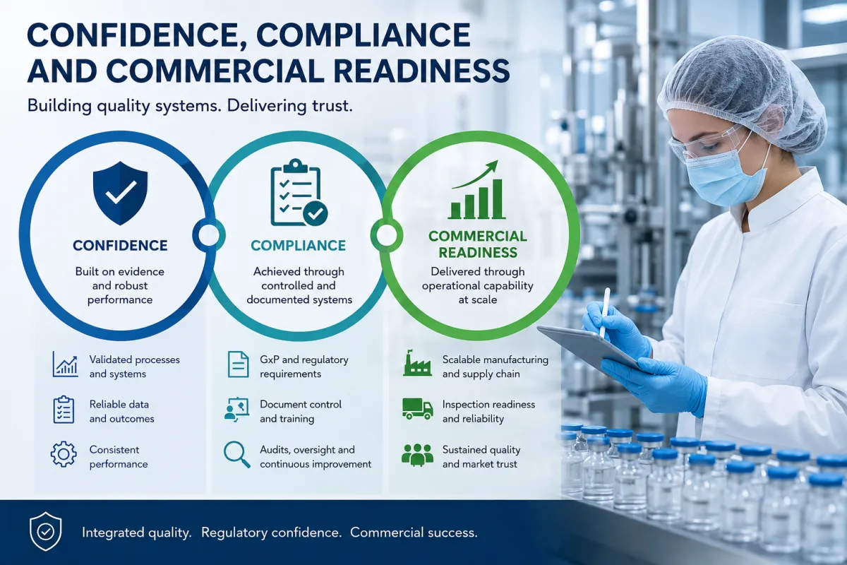 Confidence, compliance and commercial readiness