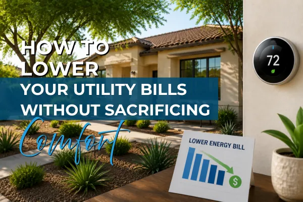 Arizona home with solar panels showing energy efficiency and sustainable living