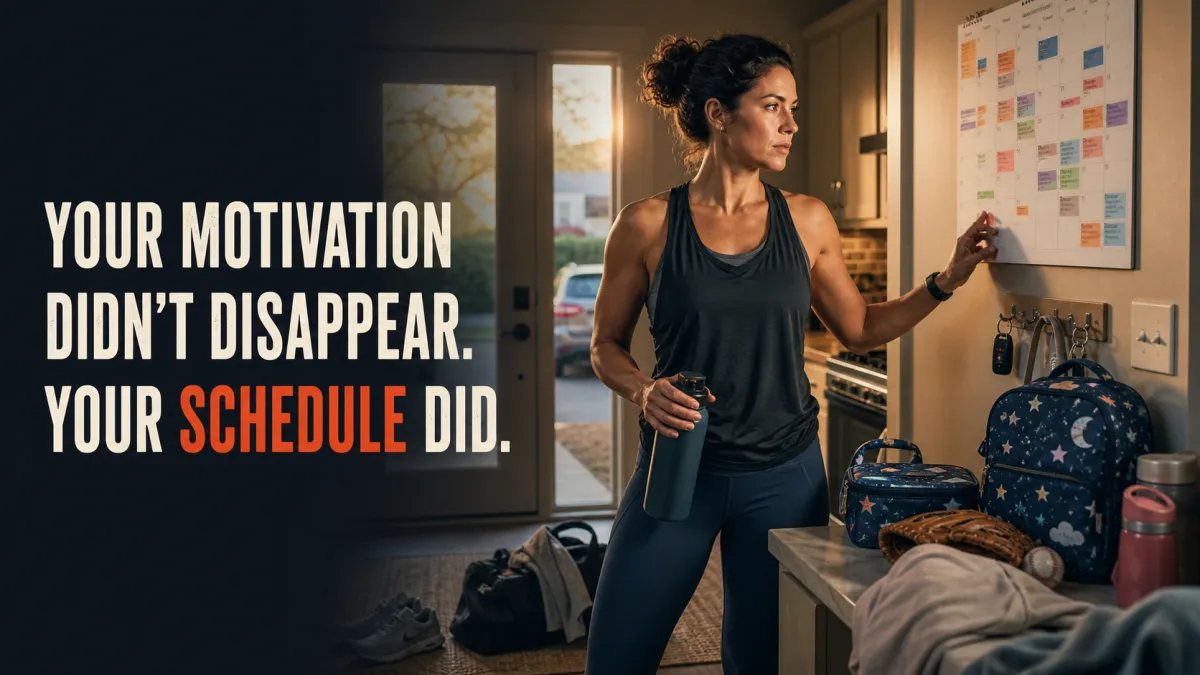 Your Motivation Didn't Disappear. Your Schedule Did.