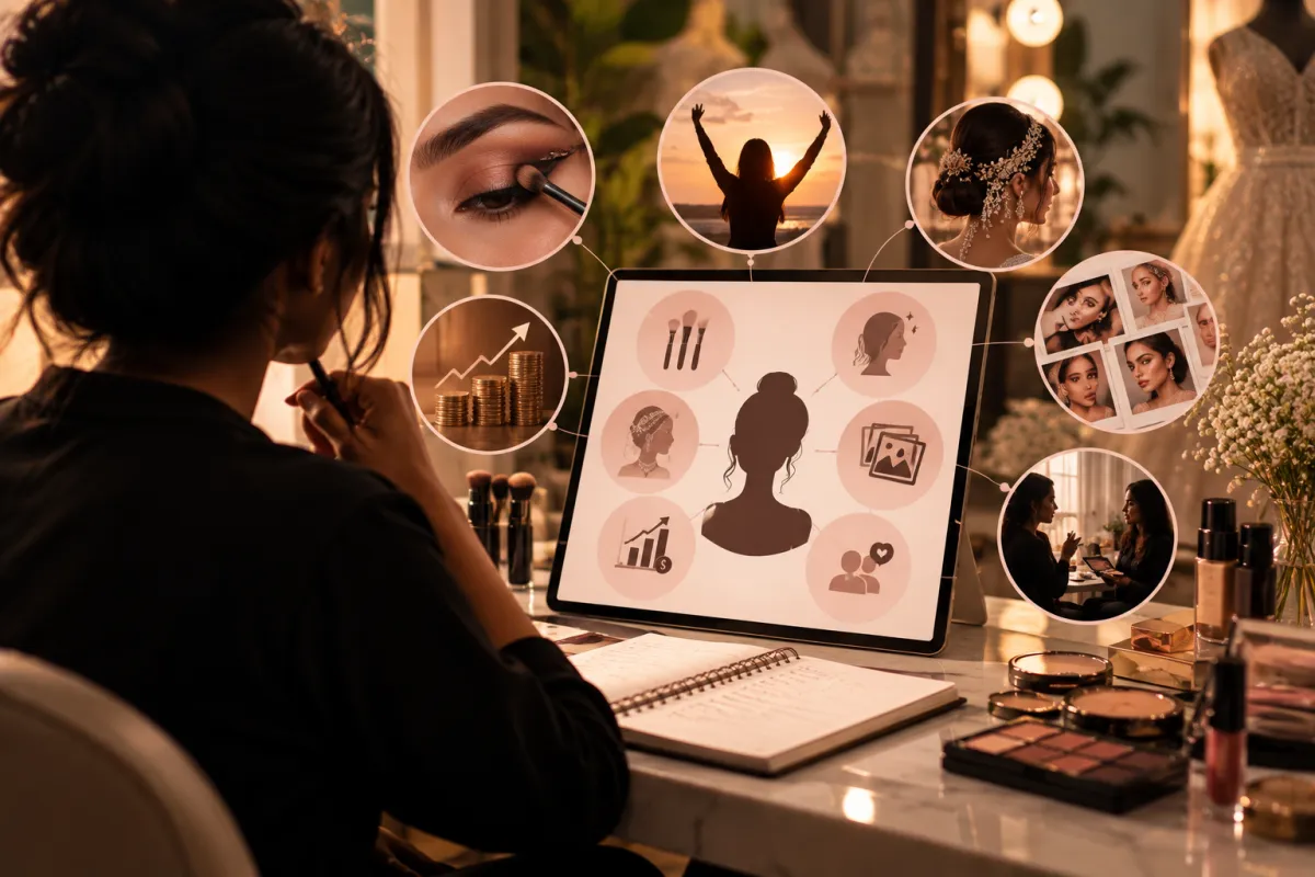 Strategic pricing and bespoke package architecture for makeup artists