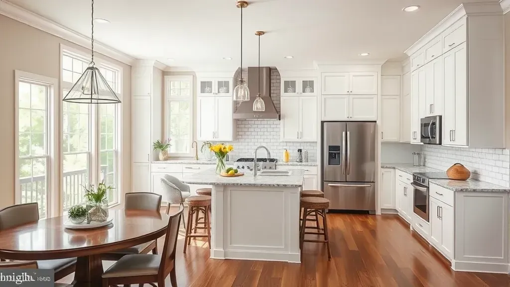 Open concept kitchen remodeling projects showcasing modern designs in Pasadena, MD.