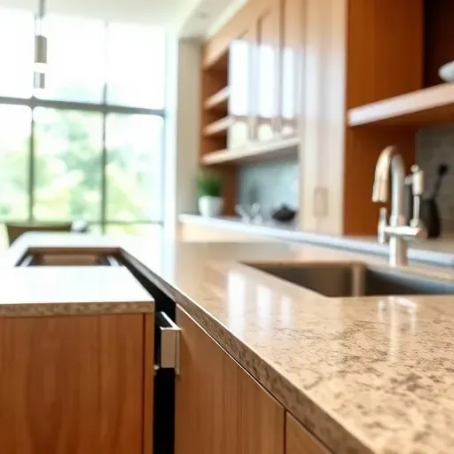 Close-up of sleek, high-quality metal soft-close drawer slides installed in modern oak cabinets in a bright, well-lit Pasadena kitchen