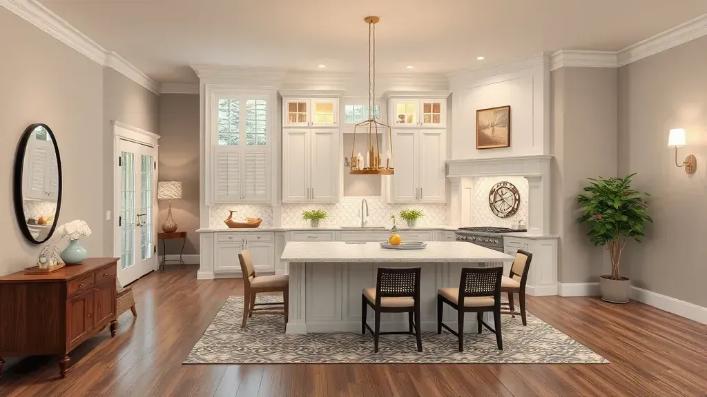 Remodeling in Annapolis, MD showcasing modern kitchen design and open layout.