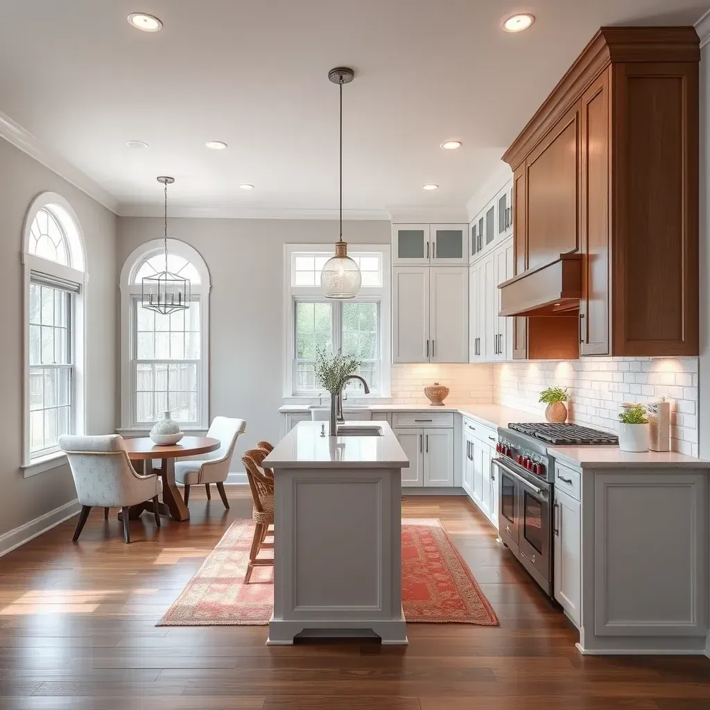 Modern renovated interior in Woodbine, MD with new wooden flooring, fresh paint, updated fixtures, and subtle tools.