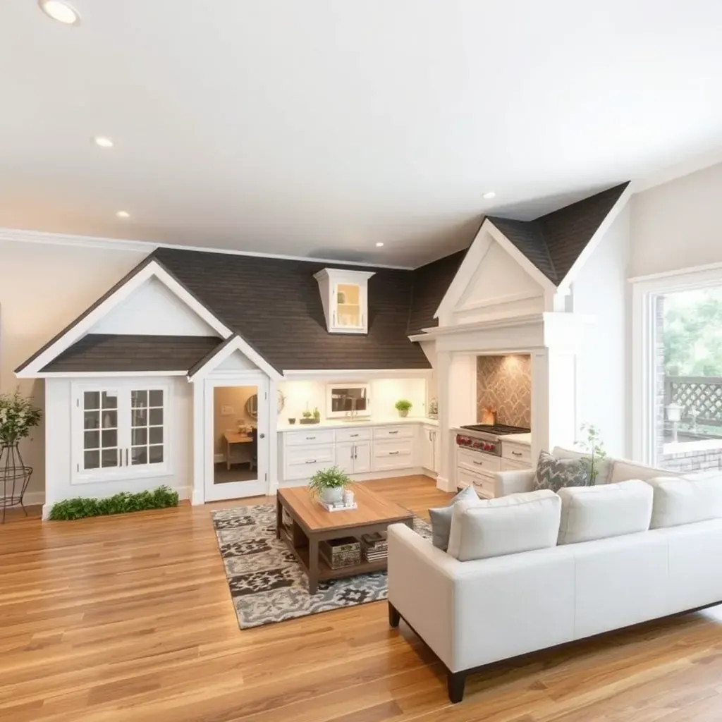 Fulton, MD kitchen remodel with modern cabinetry, granite countertops, elegant lighting, and stylish appliances.