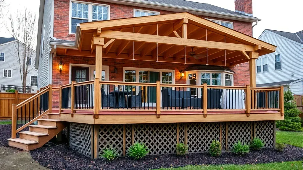 Deck building projects in Pasadena MD showcasing various designs and materials used for outdoor spaces