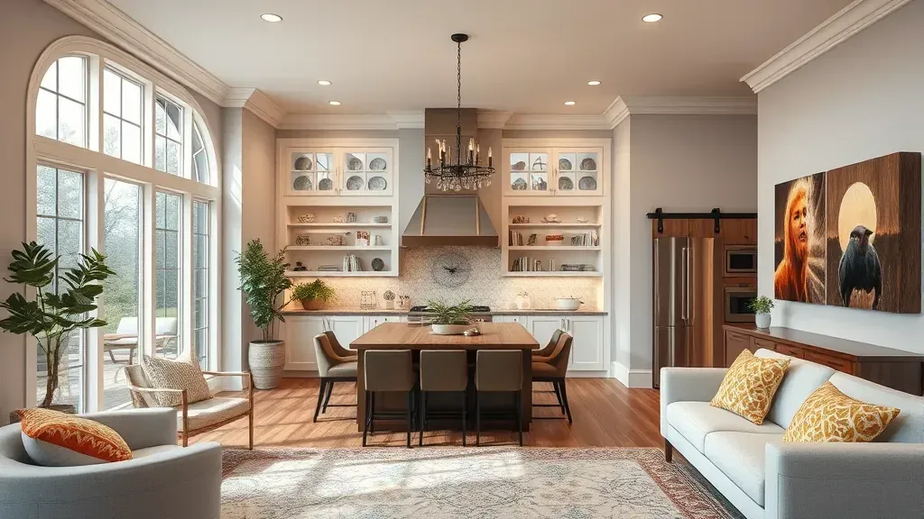 Remodeling in Highland, MD showcasing modern kitchen design with elegant finishes.