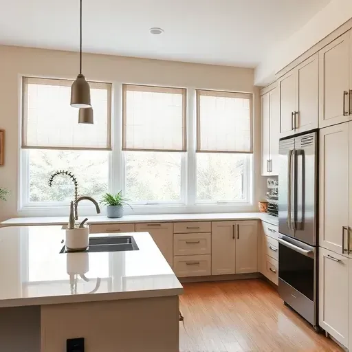 Modern kitchen remodel in Port Republic MD with sleek cabinetry, polished countertops, and natural light-enhanced design.