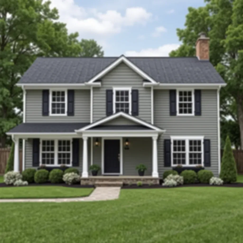 Detailed siding installation in Pasadena, MD showcasing textured, durable exterior material on a sunny suburban home.