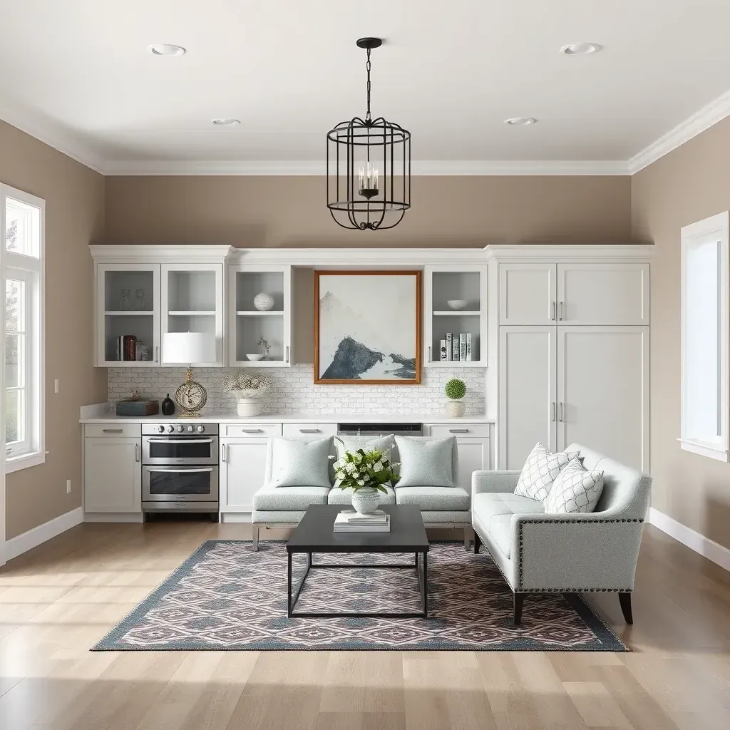 Modern home remodeling in Gambrills, MD featuring renovated exterior, landscaped garden, new siding, windows, and interior updates.
