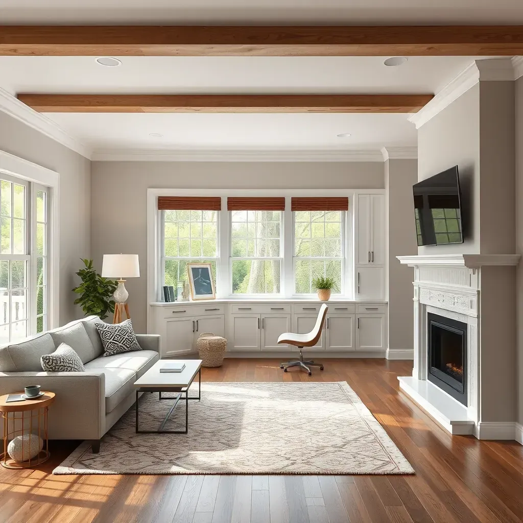 Home Remodeling and Renovation in Rockville, MD - Modern kitchen with granite countertops and updated cabinets.