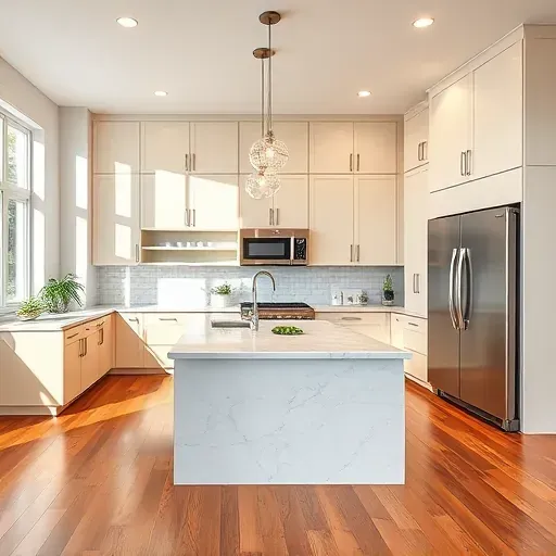 Freshly remodeled Pasadena kitchen with modern cabinetry, quartz countertops, and stainless steel appliances.