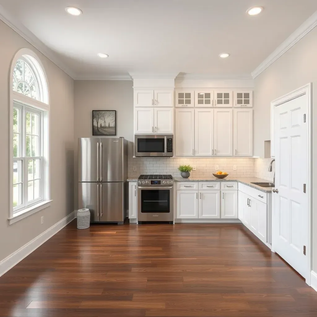 Detailed image of a home renovation in Millersville, MD, showing a porch upgrade, tools, and a lush yard on a clear day.