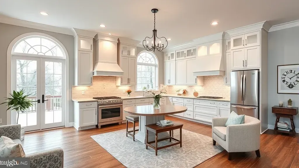 Remodeling in Accokeek, MD showcasing modern kitchen design and upgraded appliances.