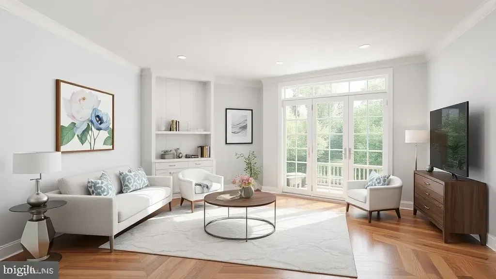 Remodeling in Rockville, MD showcasing a modern kitchen design with elegant finishes.