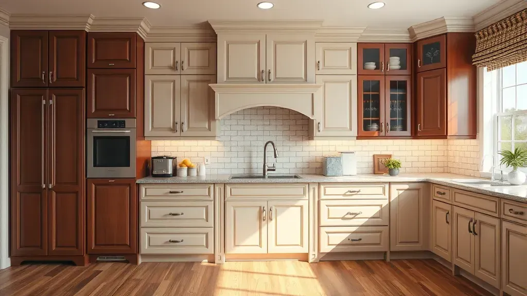 Cabinet Refinishing projects in Pasadena MD showcasing stunning before and after transformations.