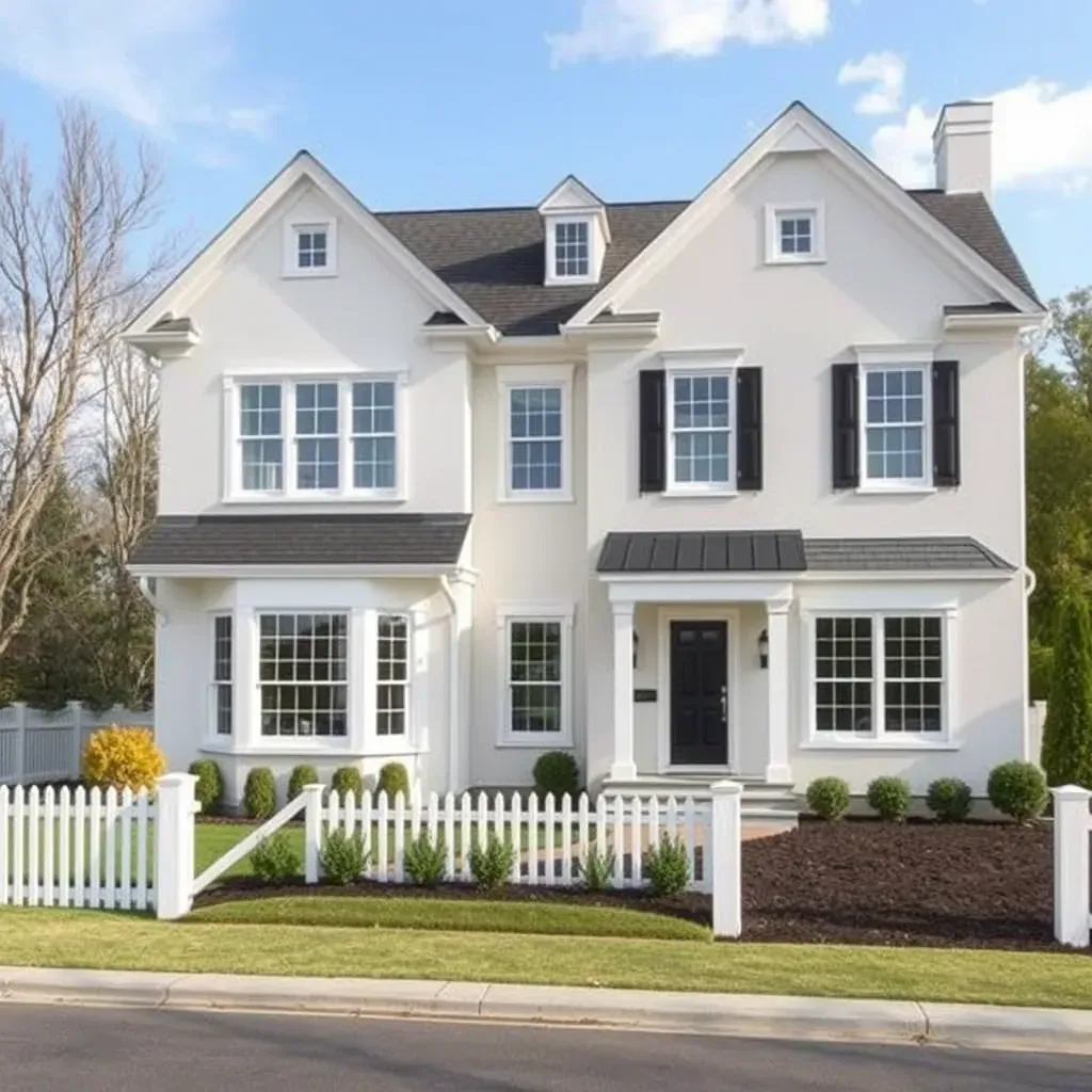 Spacious Brandywine, MD kitchen with dark walnut cabinets, white quartz counters, central island, stainless appliances, and large windows.
