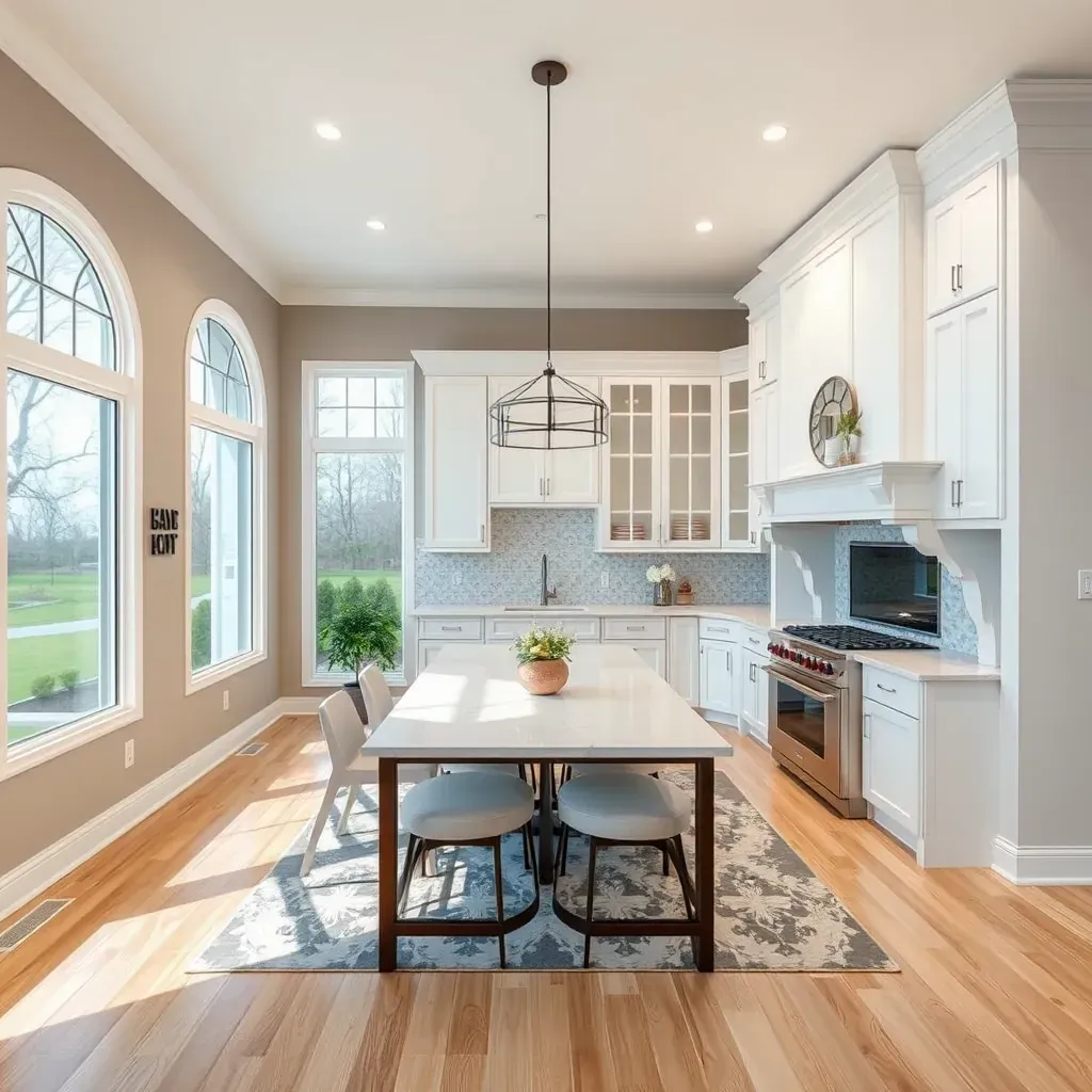 Home Remodeling and Renovation in Myersville, MD, featuring a modern kitchen upgrade with new cabinets and countertops.