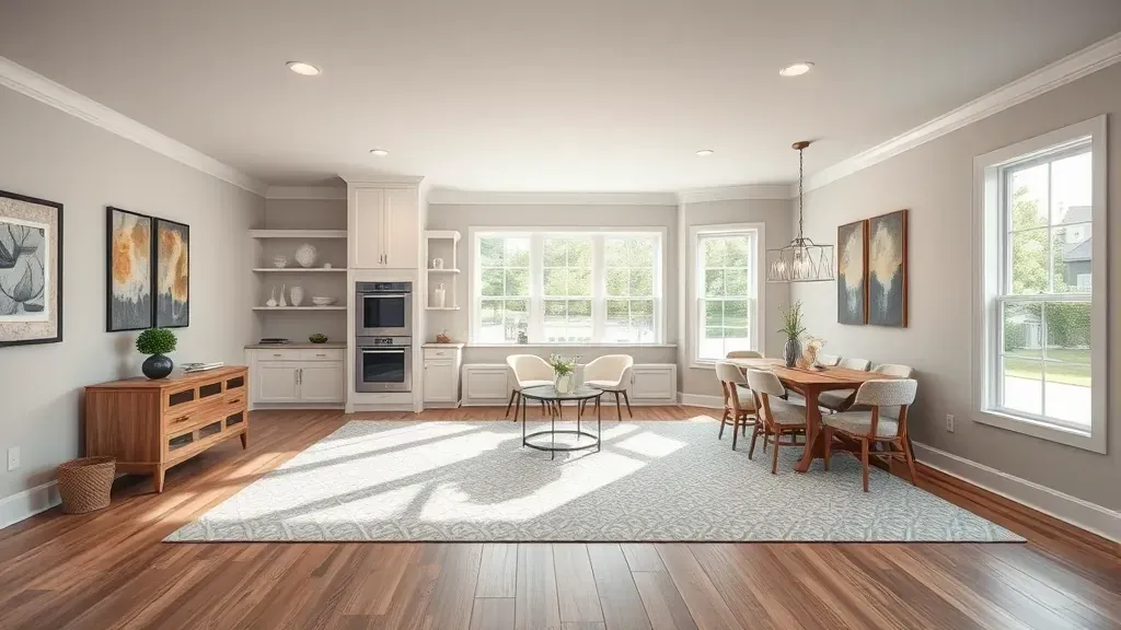 Remodeling in Hughesville, MD showing newly updated kitchen with modern appliances and stylish decor.